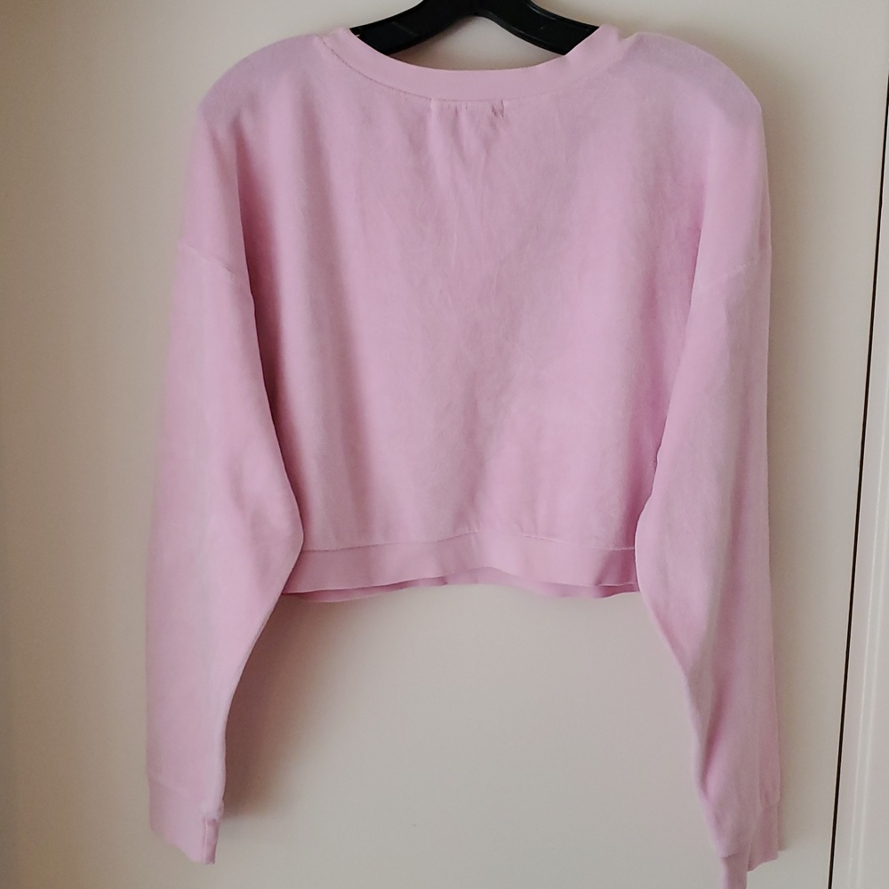 Suzie Kondi Boatneck Terry Crop Sweatshirt - Picture 4 of 4